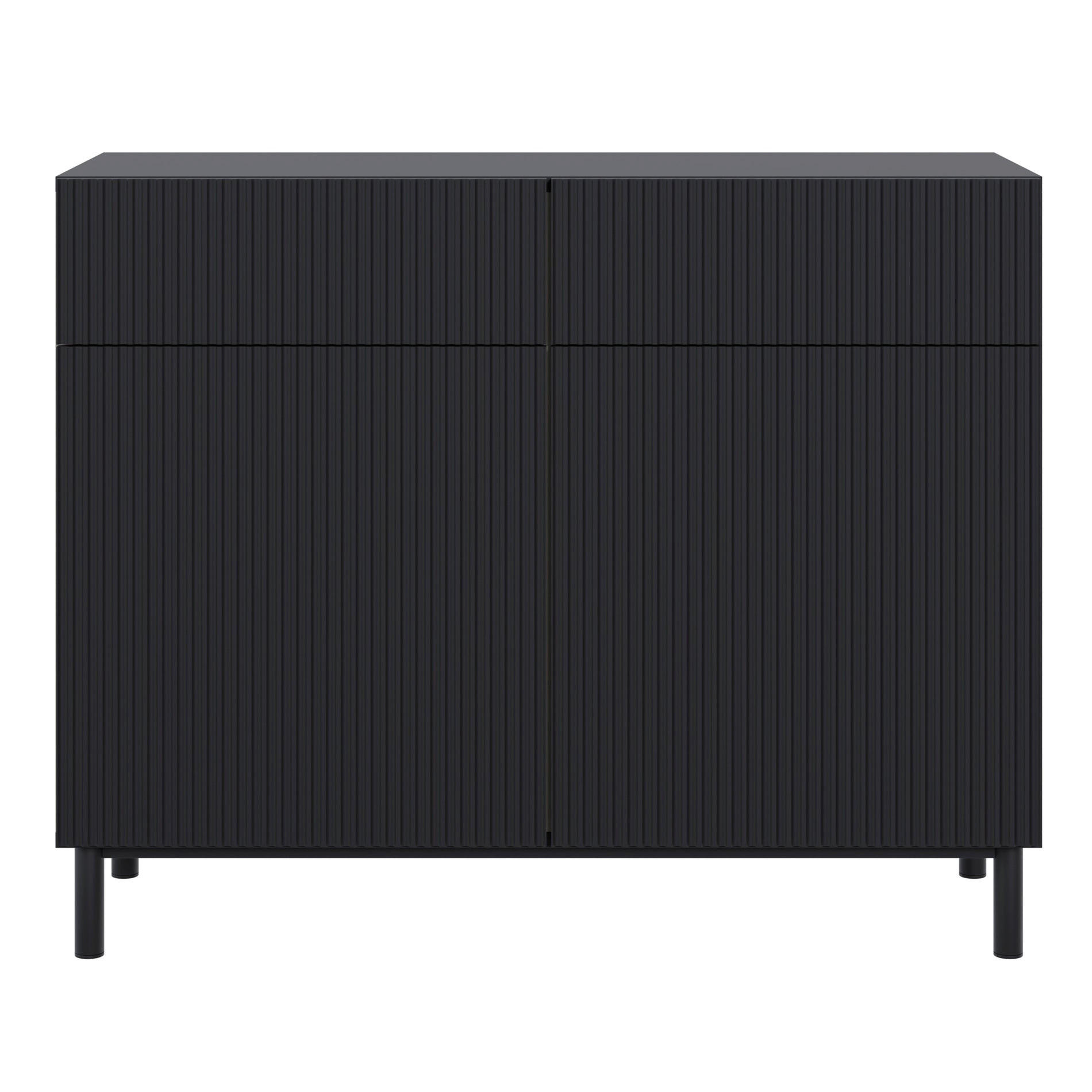 SIDEBOARD Veldio New Schwarz 100 cm - Schwarz, Holzwerkstoff/Metall (99.8/80/38cm) - Selsey