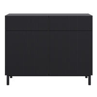 SIDEBOARD Veldio New Schwarz 100 cm - Schwarz, Holzwerkstoff/Metall (99.8/80/38cm) - Selsey