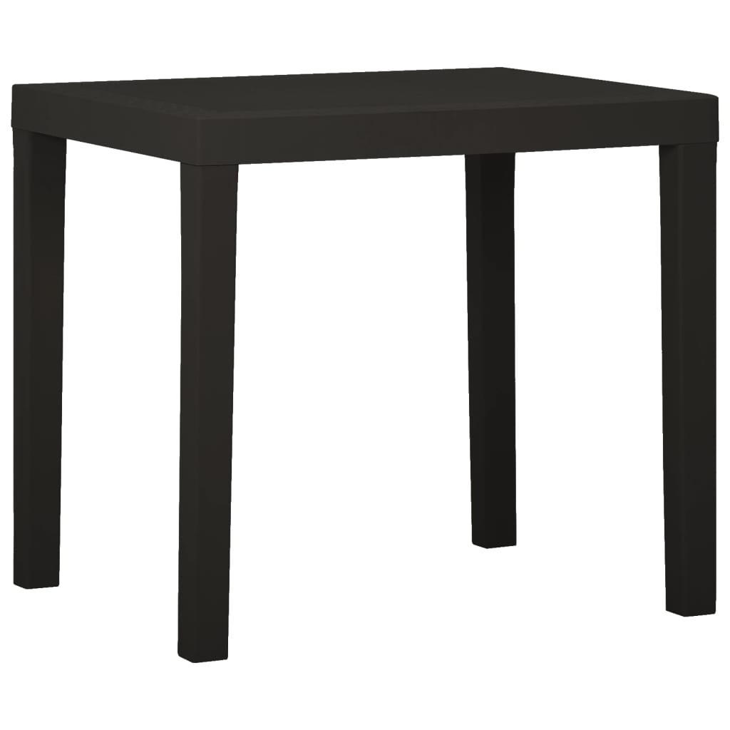 GARTENTISCH Anthrazit 79/65/72 Cm Kunststoff - Anthrazit, Kunststoff (79/65/72cm) - vidaXL
