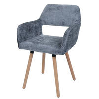 ESSZIMMERSTUHL Grau - Grau, Textil (56/80/53cm) - MCW