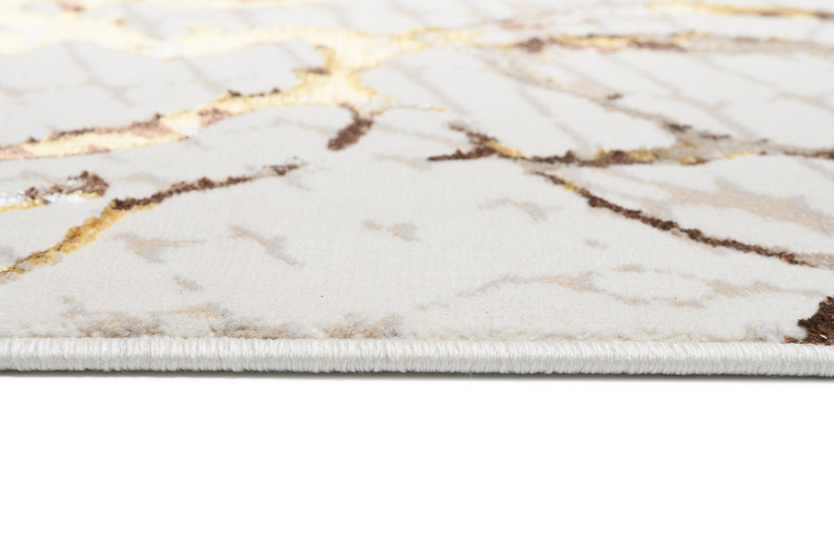 TEPPICH GOLDEN Creme 160/230 cm - Creme, Kunststoff (160/230cm) - Tapiso