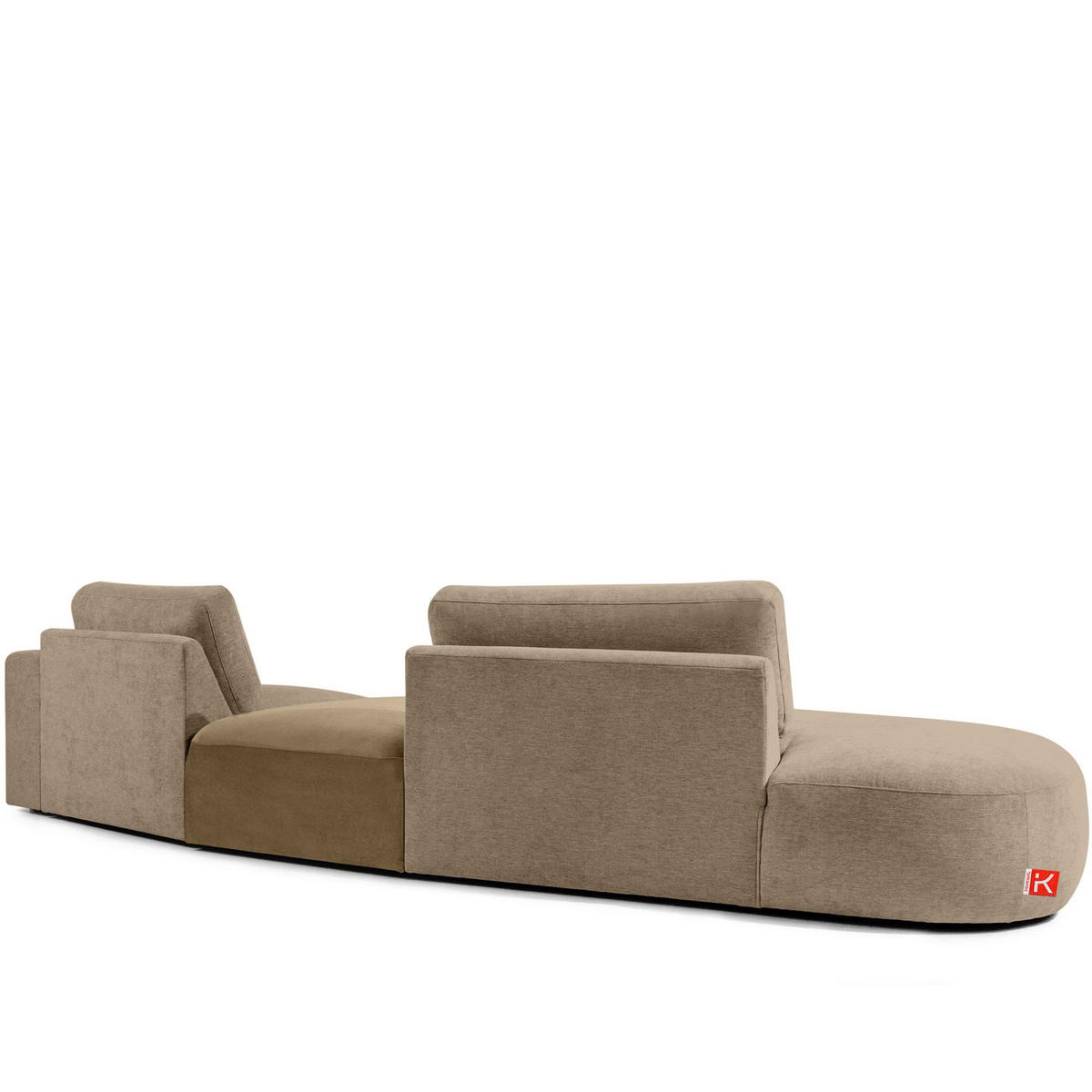 4-SITZER ECKSOFA ZUCCO Chenille links, Beige - Beige, Textil (350/84/105cm) - KONSIMO®