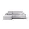 ECKSOFA mit Schlaffunktion FIGO Curio 80 Links - Hellgrau, Textil (250/150cm) - Bedante