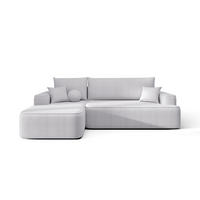 ECKSOFA mit Schlaffunktion FIGO Curio 80 Links - Hellgrau, Textil (250/150cm) - Bedante