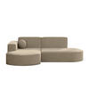 GARTENECKSOFA L-Form Designer Modena Studio Patio Beige Links - Beige, Holz/Textil (165/78/236cm) - Kaiser Möbel