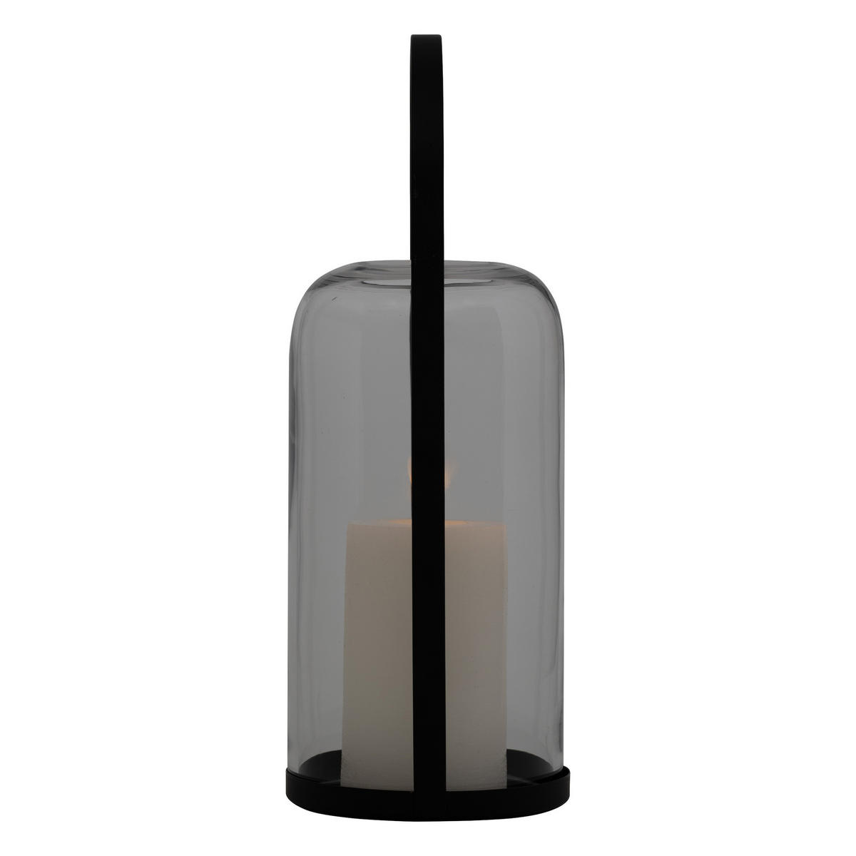 LED-LATERNE Jako 35 cm - Schwarz, Glas (13/13/35cm) - Atmosphera Createur d´interieur