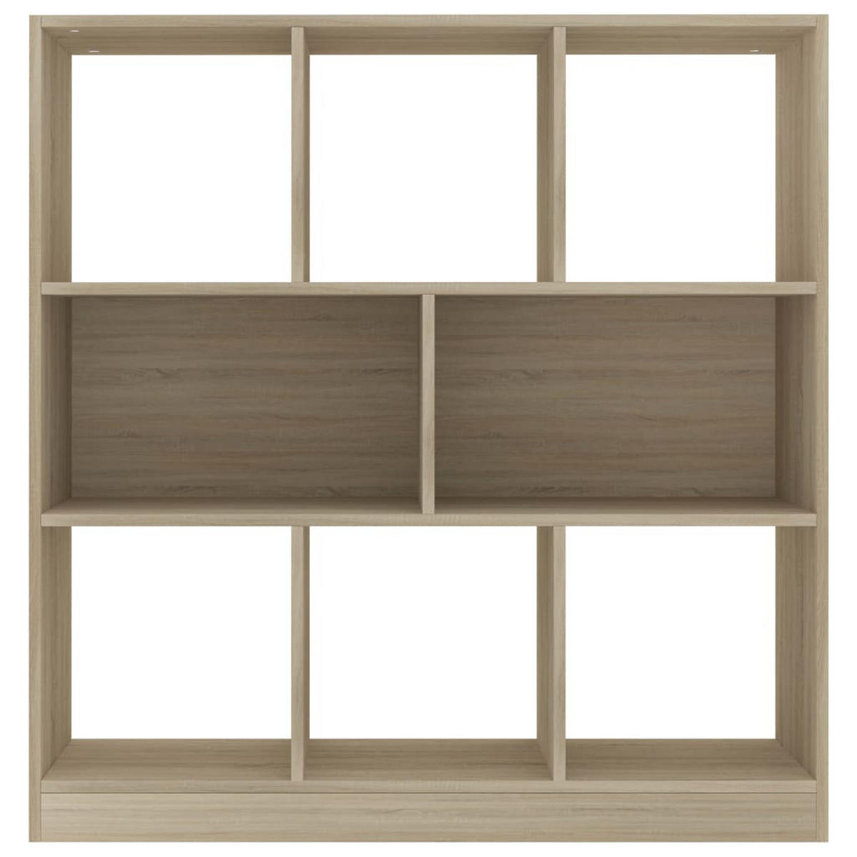 BÜCHERREGAL mit 8 Fächern 97,5/29,5/100 cm aus Holzwerkstoff Sonoma-Eiche Dekor - Sonoma Eiche, Holz (97.5/100/29.5cm) - vidaXL