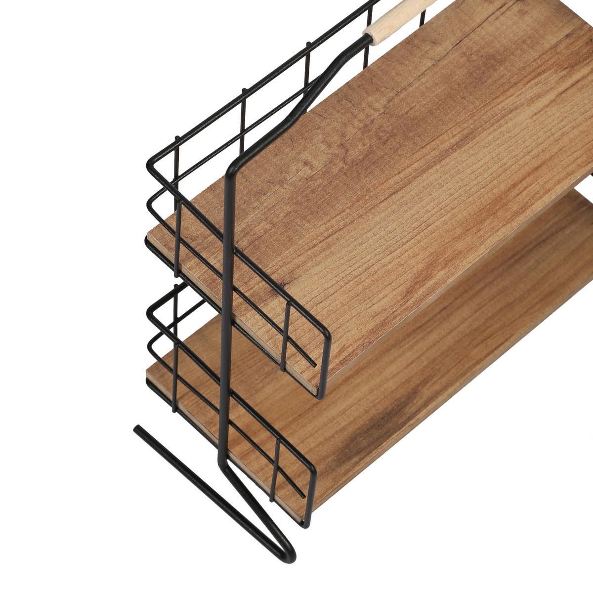TISCHREGAL Sallingsund - Schwarz/Braun, Holzwerkstoff/Metall (32/41.5/15cm) - [en.casa]