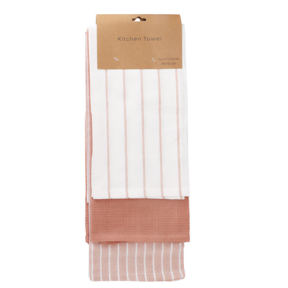 Home Styling Collection Küchentücher Rosa 45x70 cm