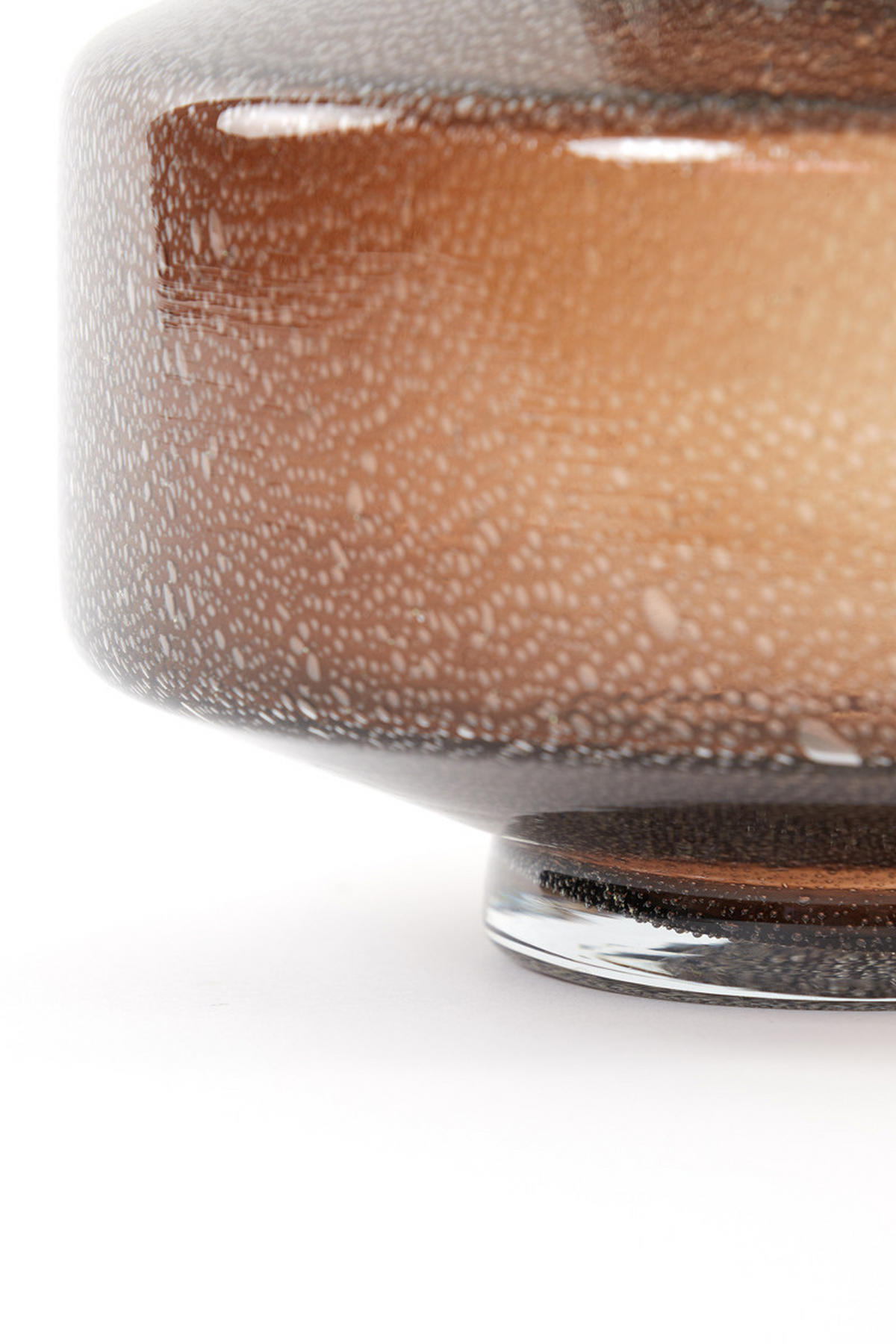 VASE Trasmos Braun Ø23,5/29,5 cm - Braun, Glas (23.5/29.5cm) - Light & Living