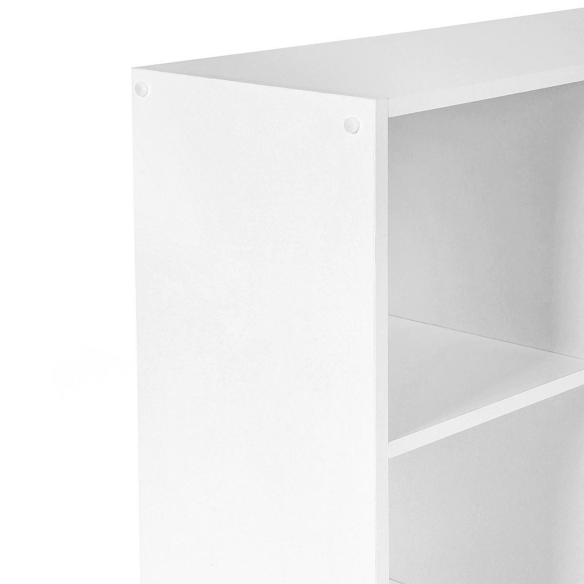 BÜCHERREGAL AUFBEWAHRUNGSREGAL - Weiß, Holzwerkstoff (30/130/65.5cm) - Hansiro