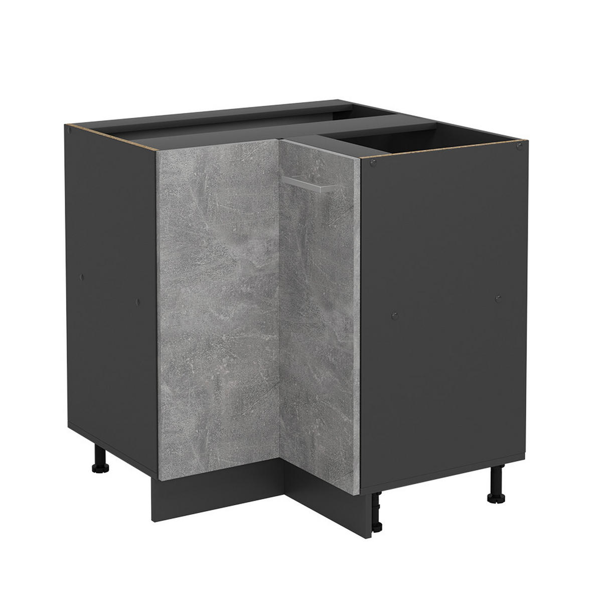 Anthrazit/Grau, Holzwerkstoff (75.6/81.6/46cm) - Vicco