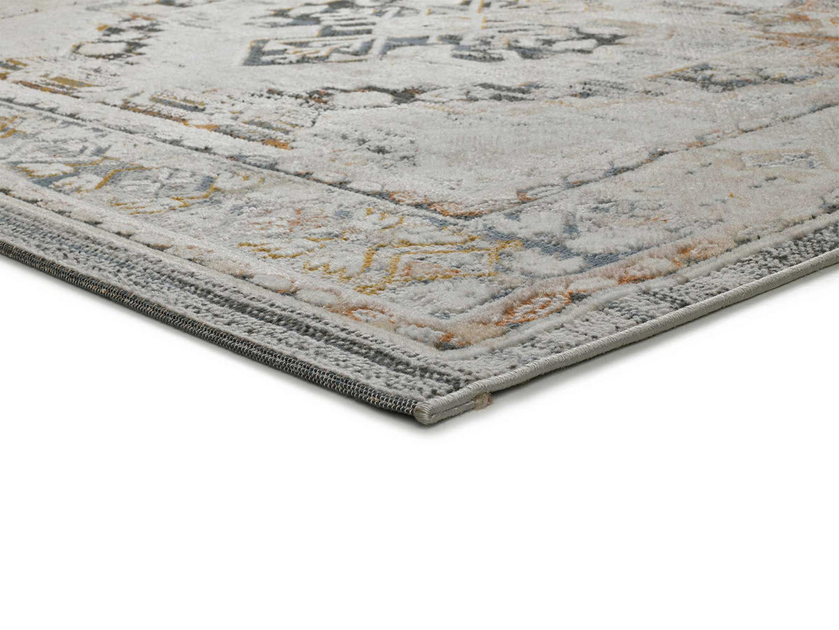 VINTAGE-TEPPICH Beige Springs 77/150 cm - Blau/Beige, Naturmaterialien/Textil (77/150cm) - Atticgo