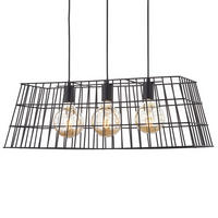 PENDELLEUCHTE - Eisen - 3-flammig - Schwarz, Metall (30/78/180cm) - home24