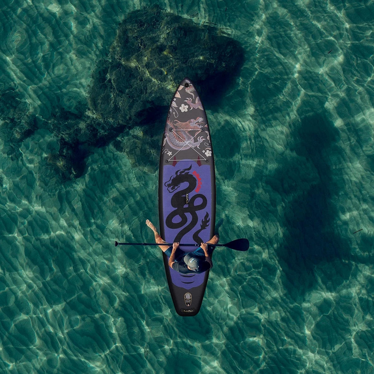 STAND-UP PADDLE BOARD FR17U - Schwarz, Kunststoff (84/350cm) - Kaket