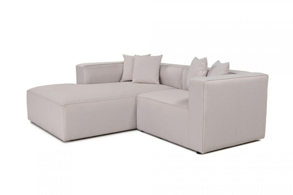 ECKSOFA breites XL-Design - Schwarz/Grau, Holz/Kunststoff (230/180cm) - myHomelando