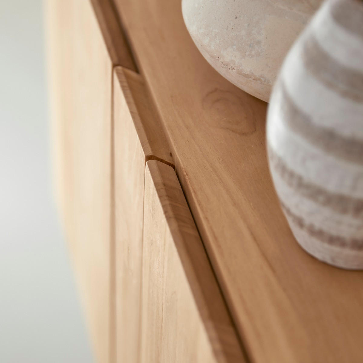 SIDEBOARD Honorine Natur aus Teak - Naturfarben, Holz (165/76/55cm) - Tikamoon