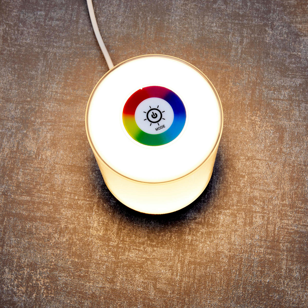 LED-TISCHLEUCHTE - dimmbar mit Farbwechsel, Touch-Taste und USB-Ladeports in Silber - Silberfarben, Kunststoff (10.6/10.6/14.6cm) - Northpoint
