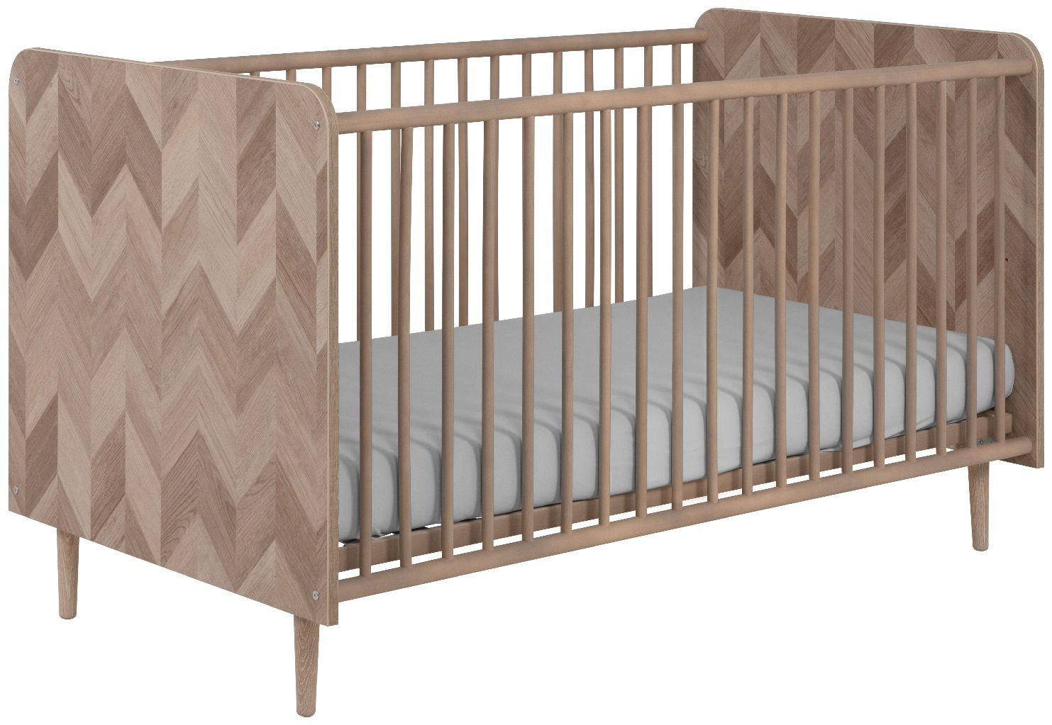 GITTERBETT Malmö 77/143/85 cm - Braun, Holzwerkstoff (143/85/77cm) - Finori GmbH