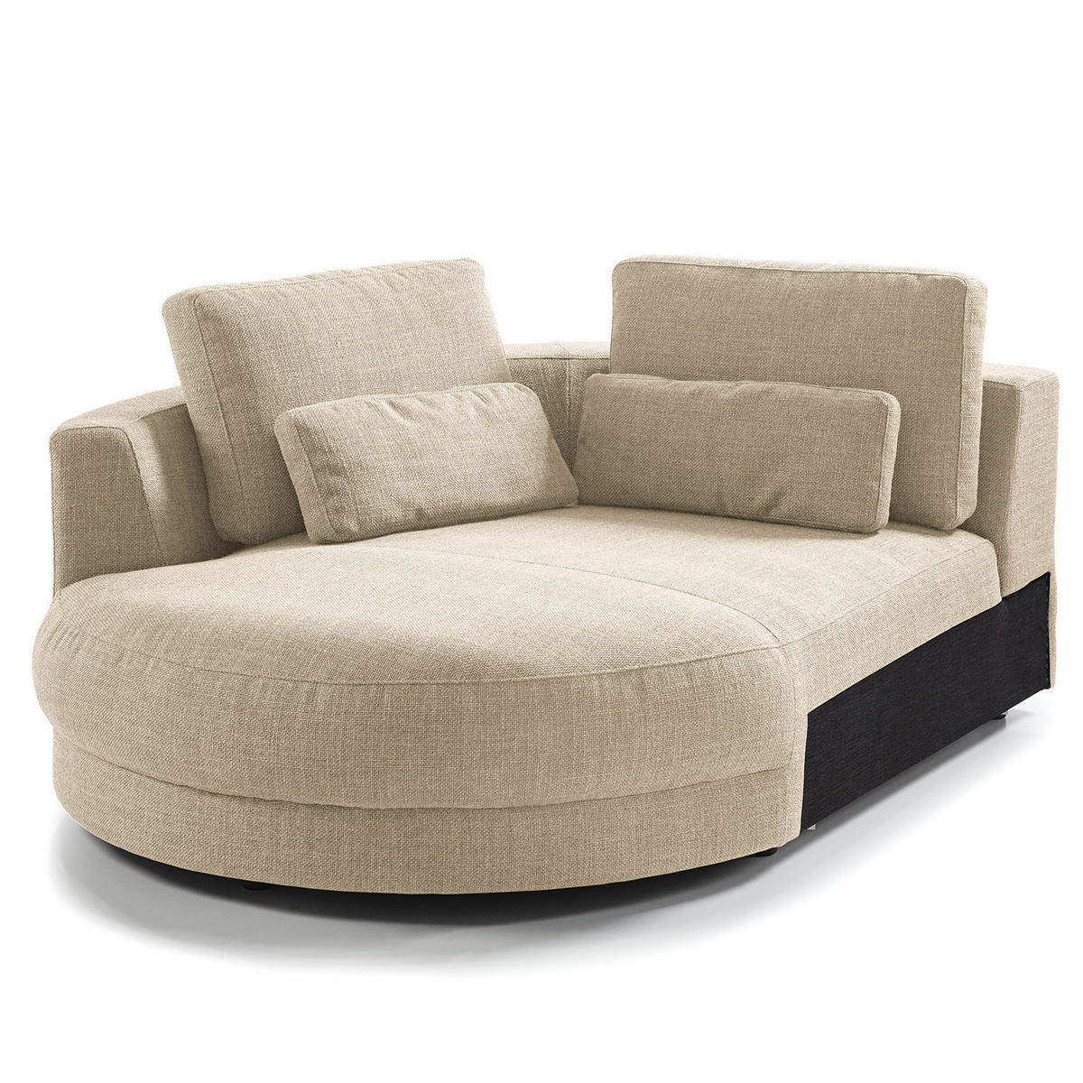 MODULLONGCHAIR - Beige, Textil (129/74/167cm) - home24