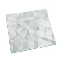 GLASPLATTE für Kamin 60x60 cm Grau - Grau, Glas (60/60/0.4cm) - ArtPrintCave