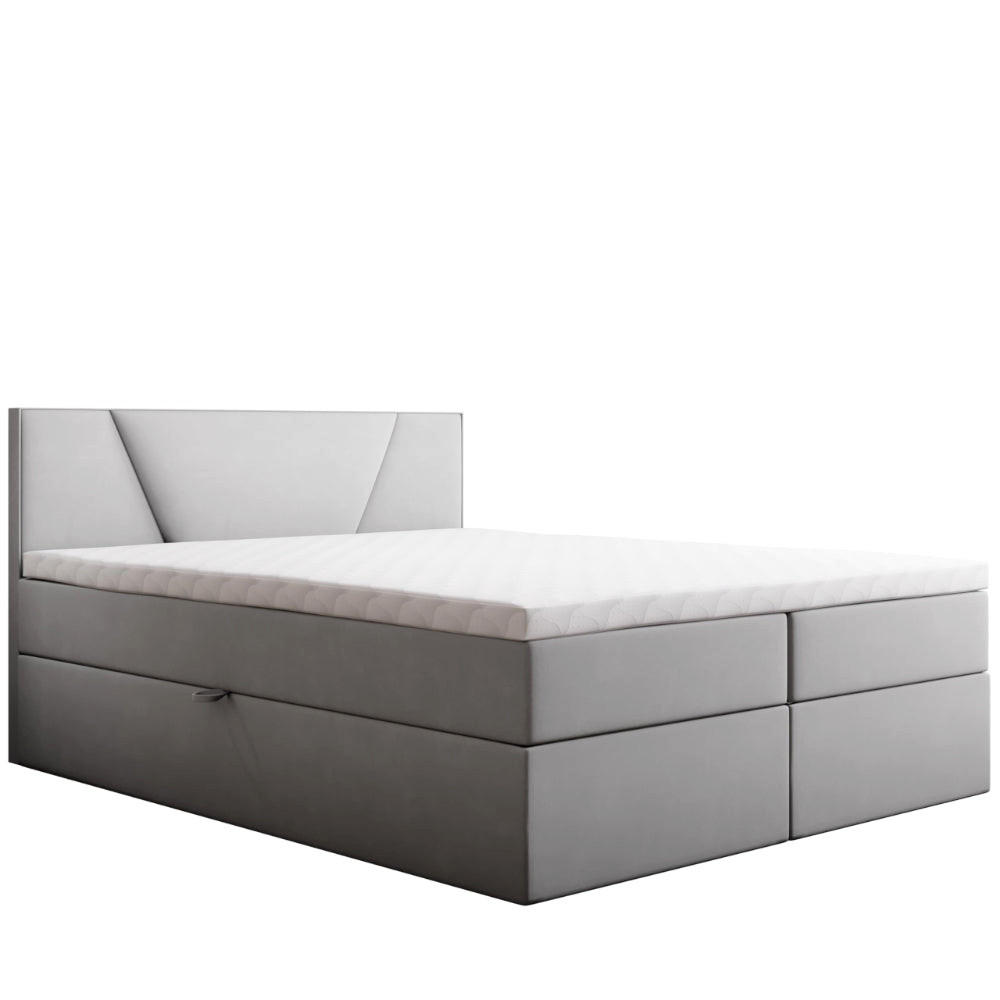 BOXBETT Jubilee Bonellfederkern inkl. Topper - Silberfarben, Holz/Holzwerkstoff (140/200cm) - Best For Home