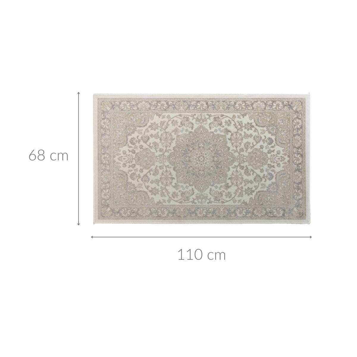 TEPPICH Cherine 68/110 cm - Beige, Kunststoff (68/110cm) - Douceur d´intérieur