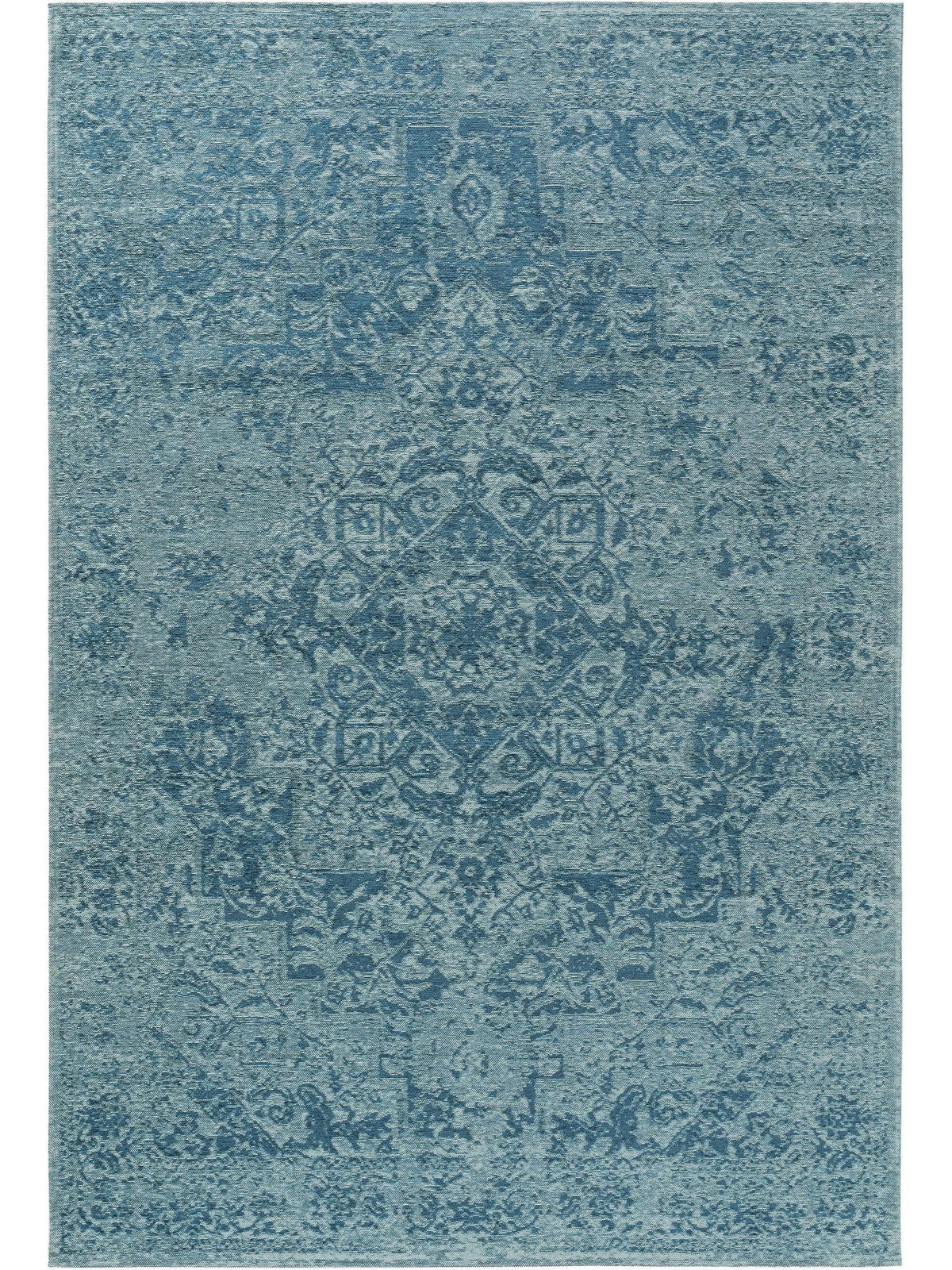 FLACHGEWEBETEPPICH Tosca Blau 155x235 cm - Blau, Textil (155/235cm) - benuta Pop