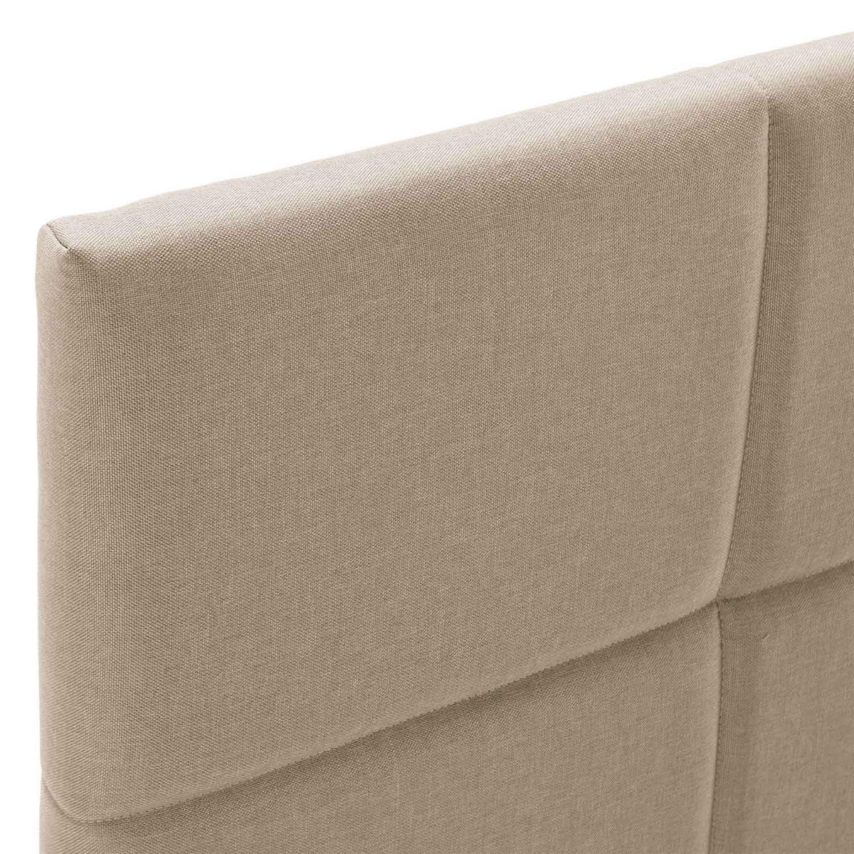 POLSTERBETT 150x190 cm Silvi, Beige - Beige, Textil (150/190cm) - VS Venta-stock
