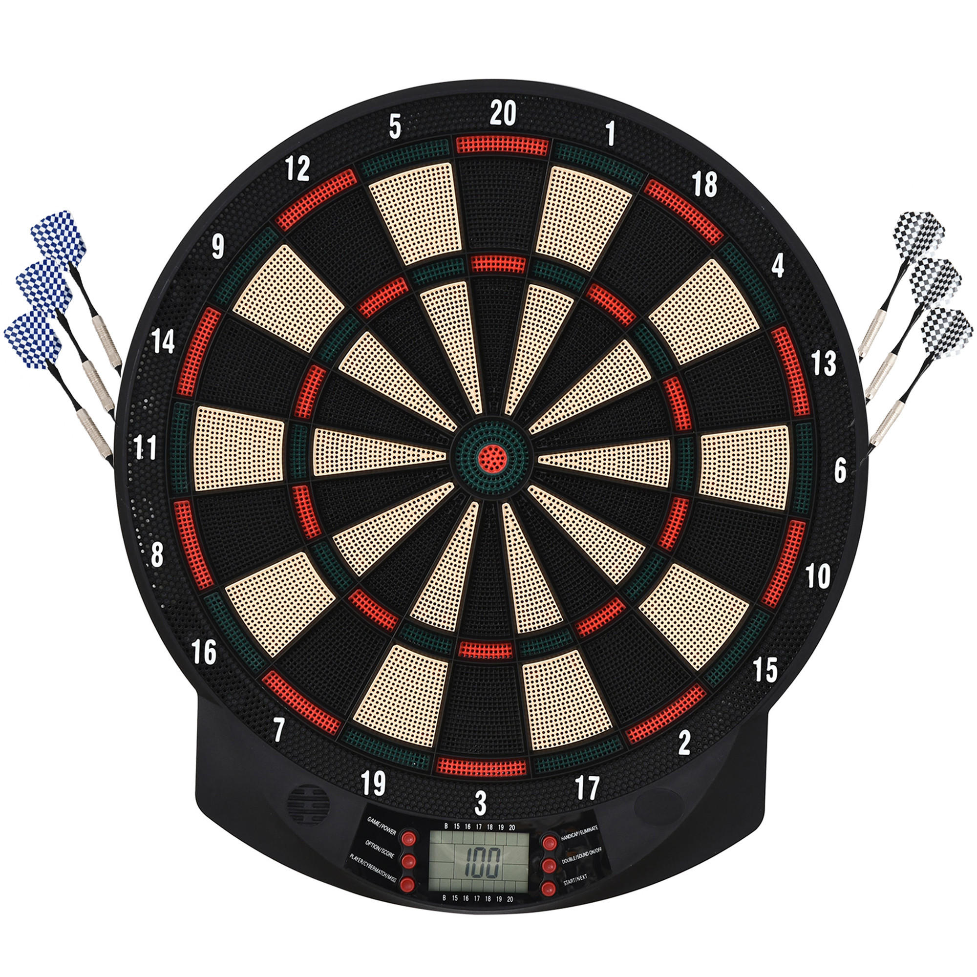 DARTSCHEIBE DE-10723 Schwarz - Schwarz, Kunststoff (39.5/44cm) - ComfortXL