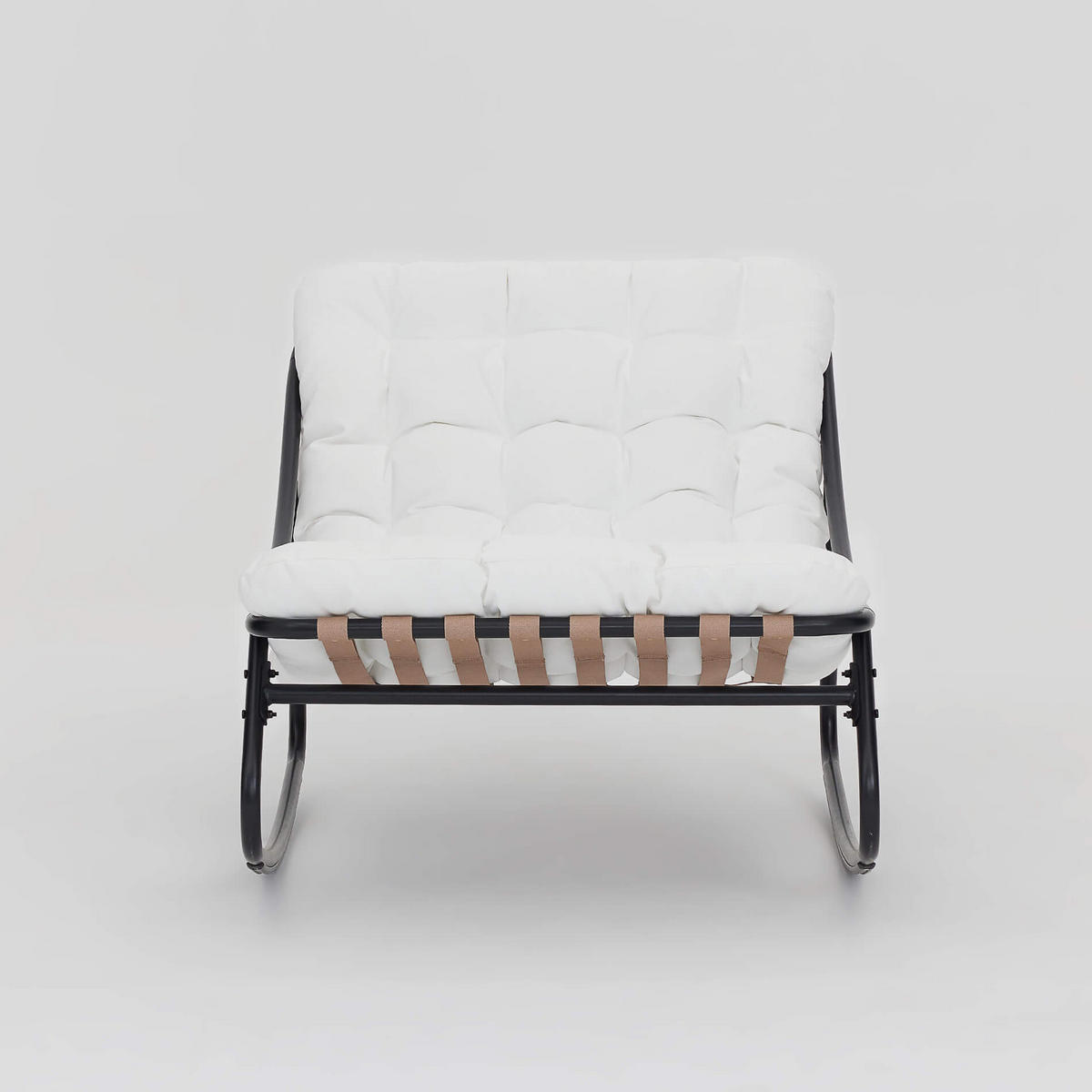 SCHAUKELLIEGE Weiß 78/101/74 cm - Weiß, Metall (78/74/101cm) - Mobili Rebecca