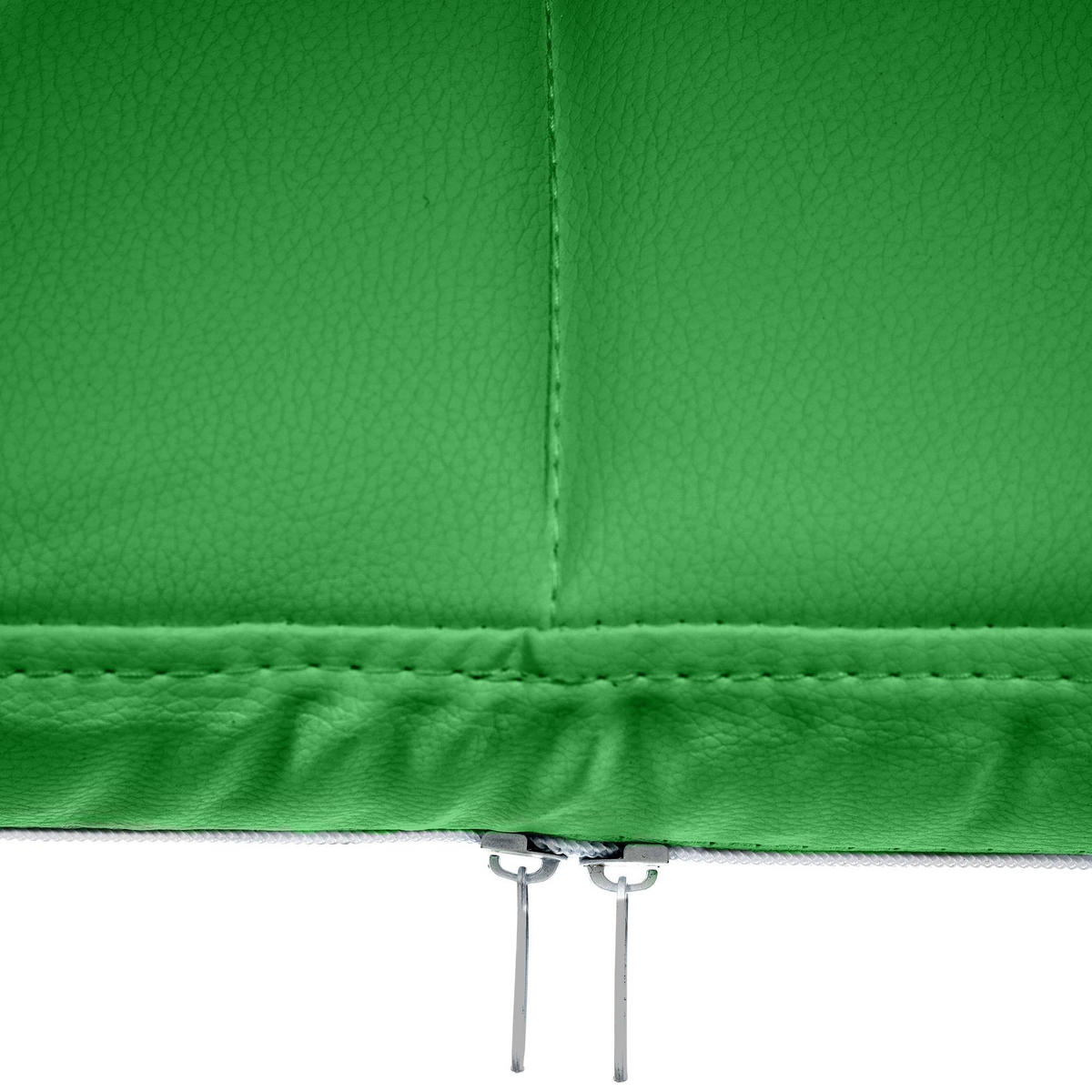 ARMLEHNENSTUHL Lederlook Grün - Grün, Textil/Metall (59/84/58cm) - CLP