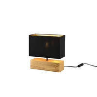 TISCHLAMPE WOODY - - 0/0/30.5 cm - Schwarz, Holzwerkstoff (30/30/30.5cm) - Trio Leuchten