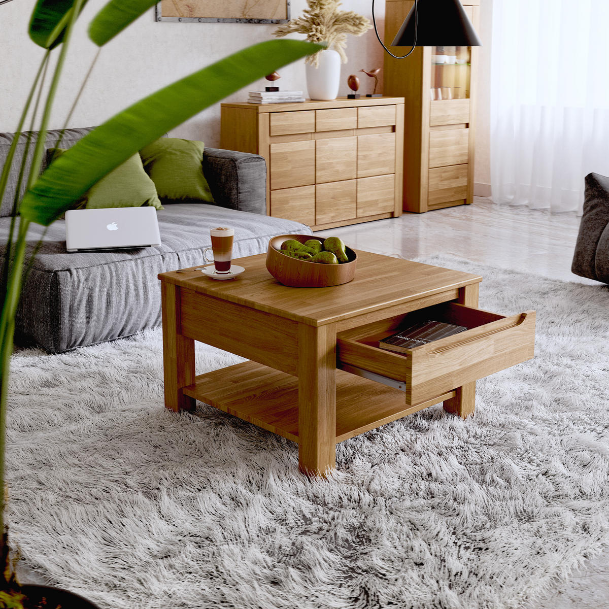 COUCHTISCH Gavle - Braun, Holz (70/70/45cm) - kiki design