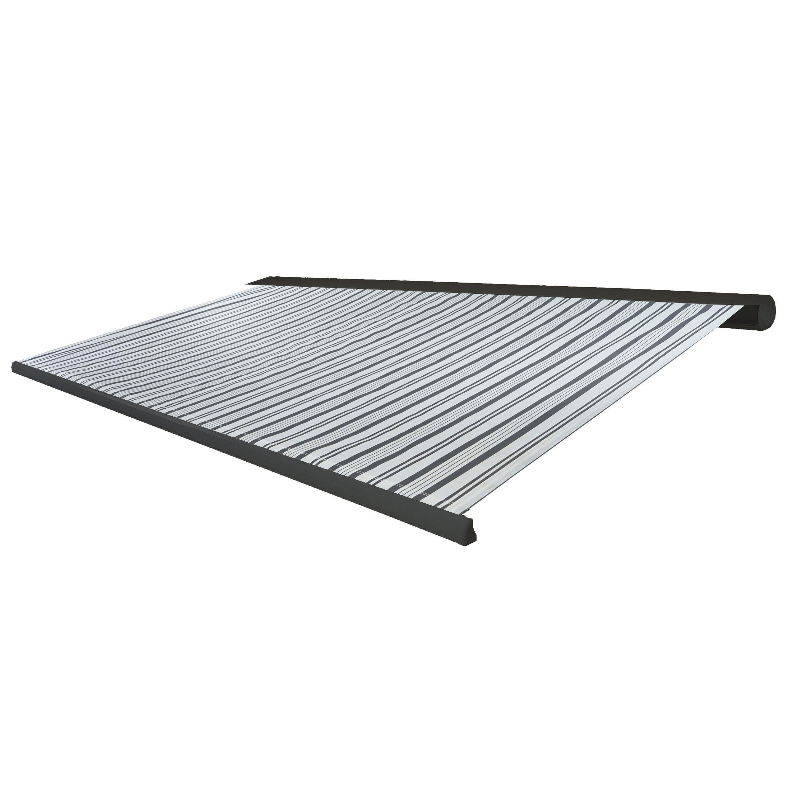 ELEKTRISCHE KASSETTENMARKISE Grau, Weiß, Anthrazit - Anthrazit/Weiß, Textil (400/23/300cm) - MCW