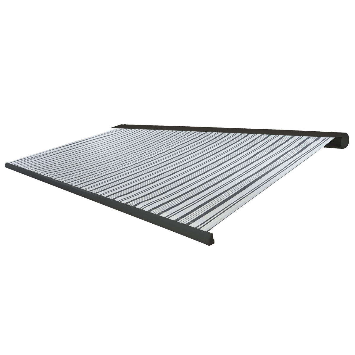 ELEKTRISCHE KASSETTENMARKISE Grau, Weiß, Anthrazit - Anthrazit/Weiß, Textil (400/23/300cm) - MCW