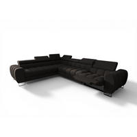 ECKSOFA Bastien Relax - Dunkelgrau, Holzwerkstoff/Textil (260/330cm) - Fun Möbel