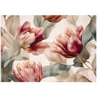 FOTOTAPETE Blumen Tulpen Rot 250x175 cm - Multicolor, Papier (250/175cm) - Wallarena