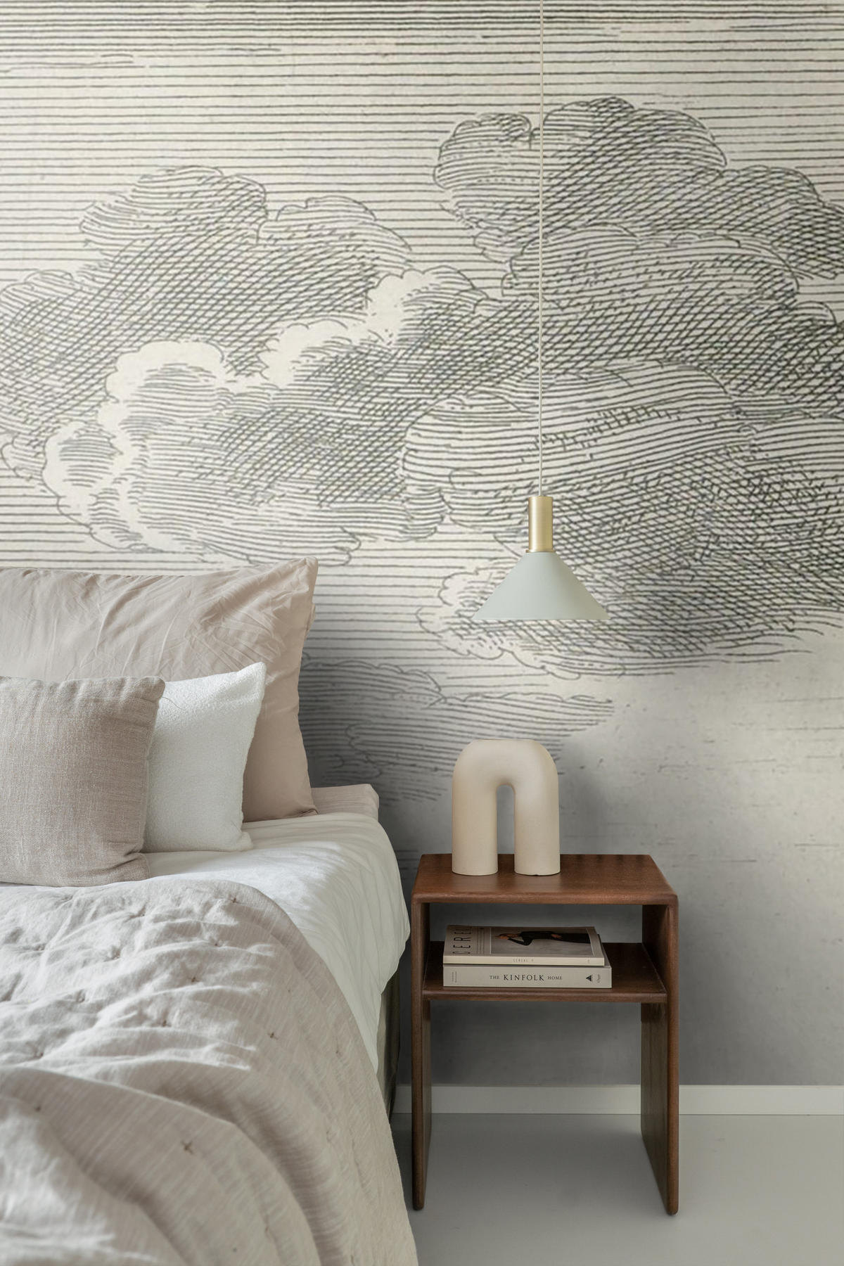 FOTOTAPETE Wolken 350 x 279 cm - Grau, Papier (350/279cm) - ESTAhome
