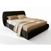 POLSTERBETT Orio - Eichefarben/Schwarz, Holz/Kunststoff (180/200cm) - Sofnet