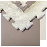 BODENSCHUTZMATTE 90x90x2,5 cm, Braun, 2er Set - Braun, Kunststoff (90/90cm) - eyepower