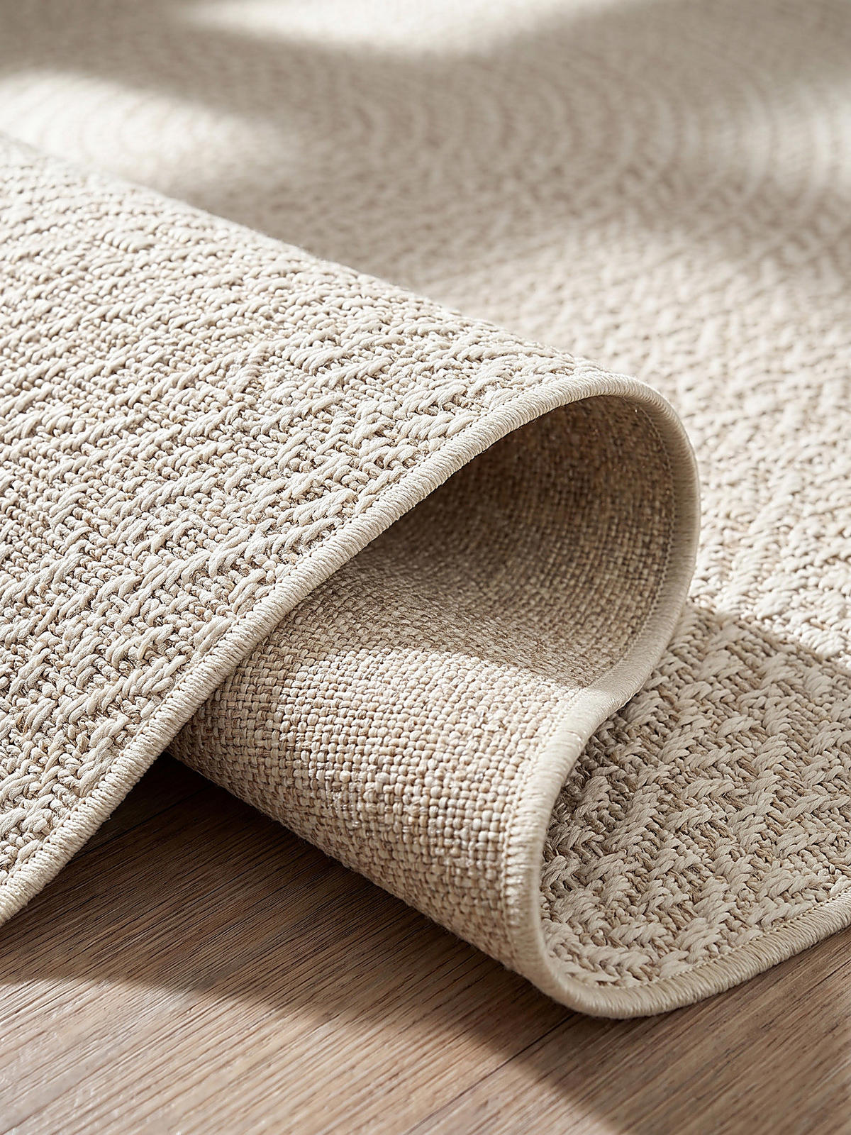 FLACHWEBTEPPICH Berber CORDEV Polypropylen Creme 160 x 230 cm - Beige, Textil (160/230cm) - KADIMA DESIGN