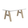 SCHREIBTISCH Edi 4 140 x 70 x 75 Bürotisch eiche sägerau/weiß matt lack - Weiß, Holz (140/70/75cm) - 58aufmkessel