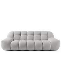 EINZELSOFA VENA Bouclé, Hellgrau - Hellgrau, Holz/Textil (225/72/105cm) - KONSIMO®