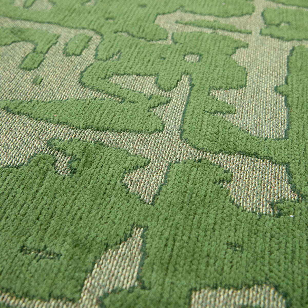 TEPPICH Perrier's Green Structures Baobab 80/250 cm - Grün, Textil (80/250cm) - Louis De Poortere