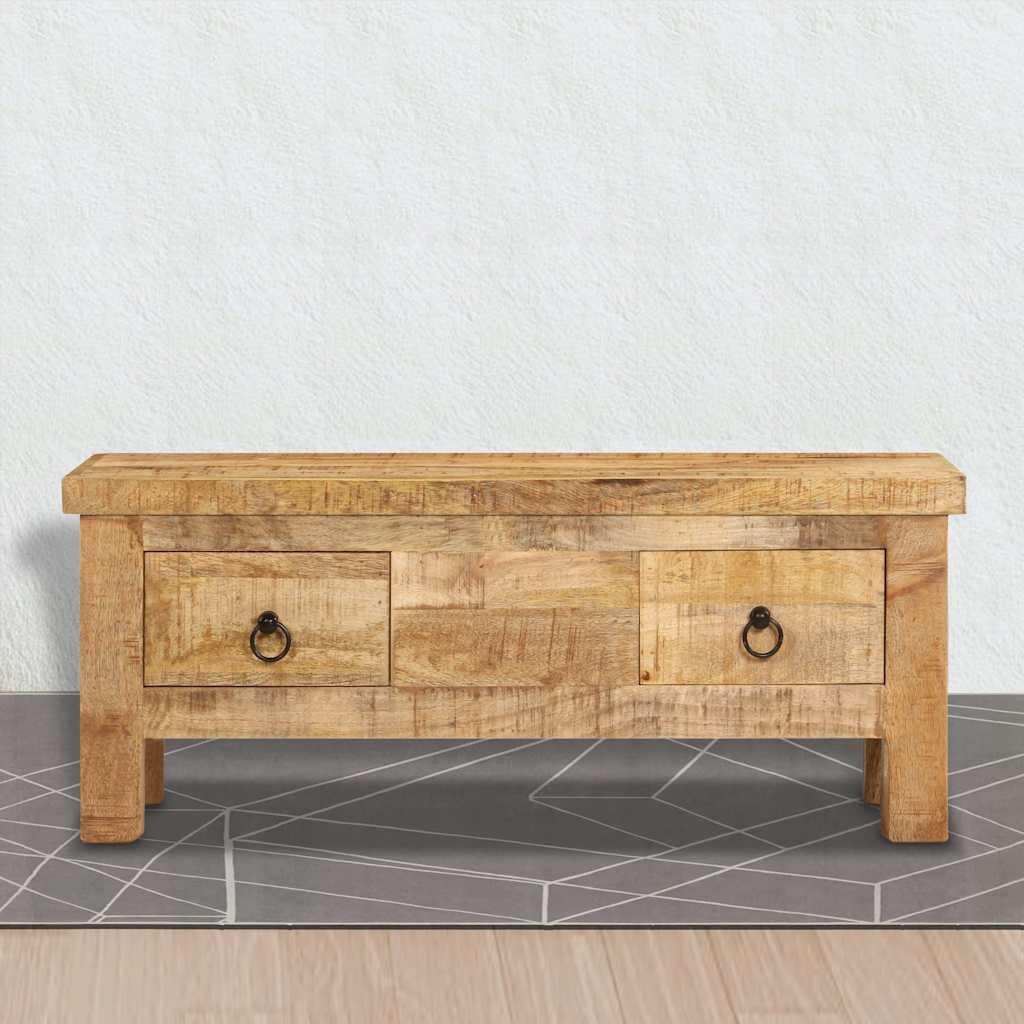 COUCHTISCH 90x45x35 cm Massivholz Mango - Braun, Holz (45/90/35cm) - furnicato