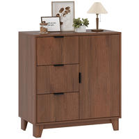 SIDEBOARD DE-11269 3 Schubladen Holzoptik Braun - Braun, Holzwerkstoff (75/80/39cm) - ComfortXL