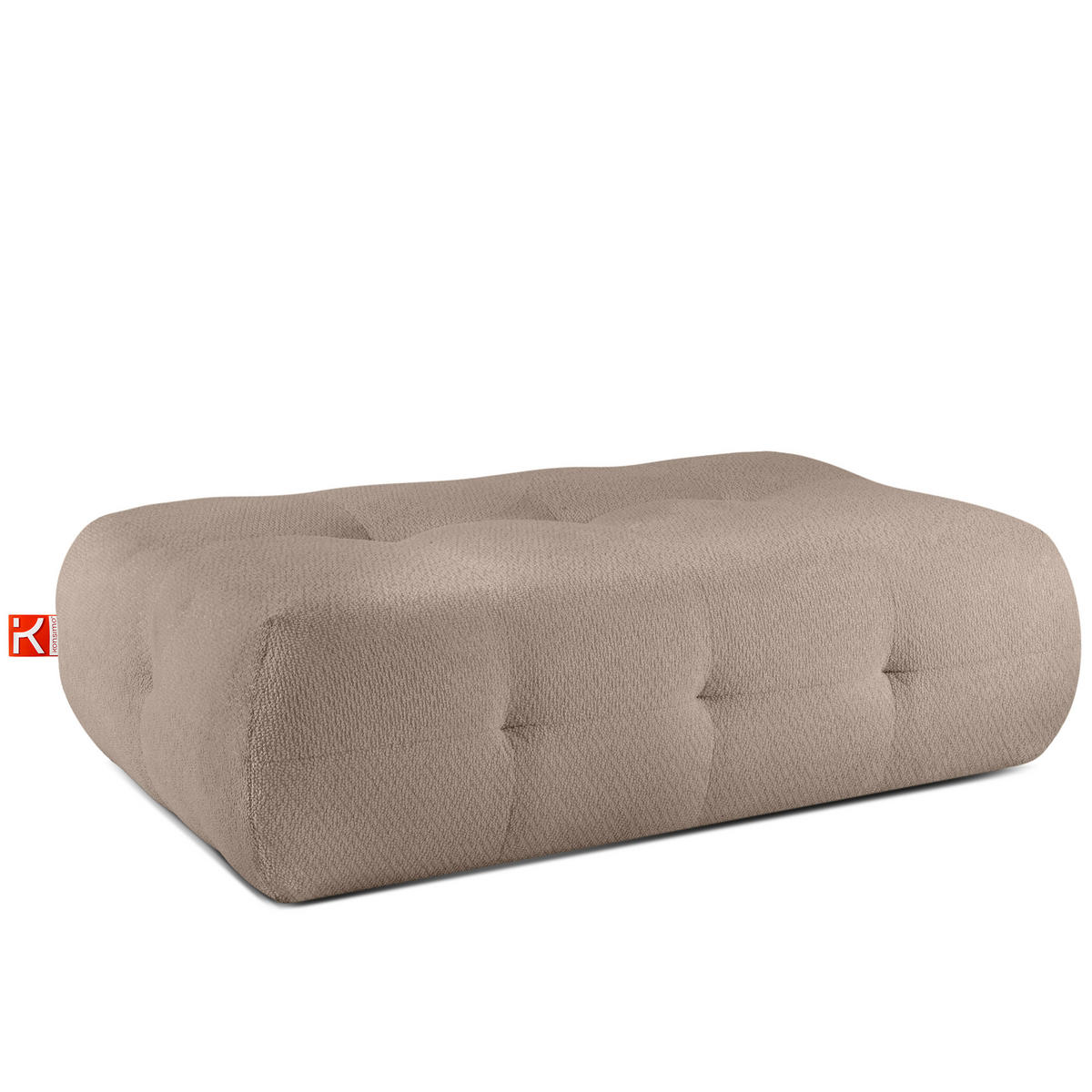 SITZHOCKER ALIGRA, Hellbraun - Hellbraun, Holz/Holzwerkstoff (144/44/95cm) - KONSIMO®