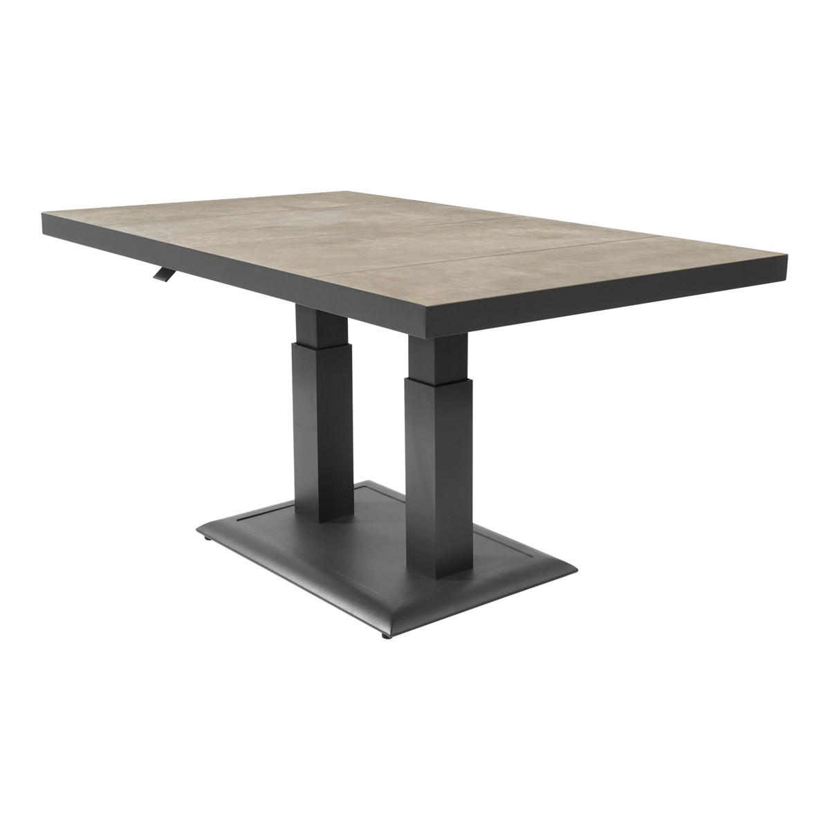GARTENTISCH Murcia - Grau - 140/85/50∕72 cm - Grau, Metall (140/85/50cm) - Lesli Living