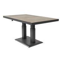 GARTENTISCH Murcia - Grau - 140/85/50∕72 cm - Grau, Metall (140/85/50cm) - Lesli Living
